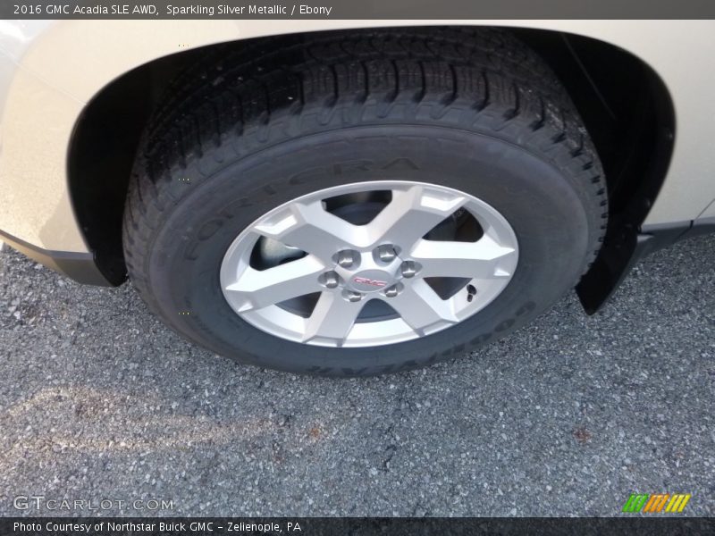 Sparkling Silver Metallic / Ebony 2016 GMC Acadia SLE AWD
