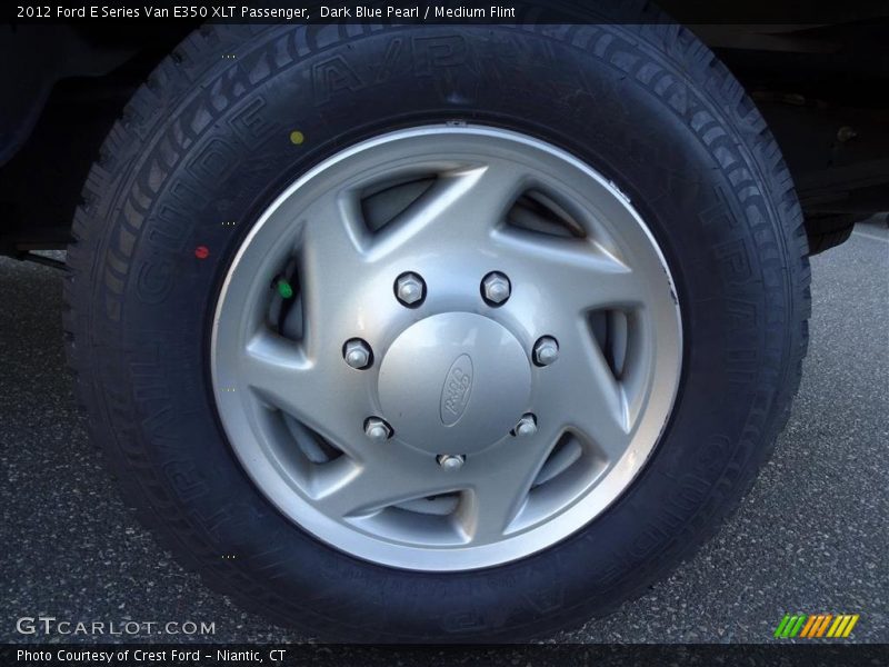 Dark Blue Pearl / Medium Flint 2012 Ford E Series Van E350 XLT Passenger