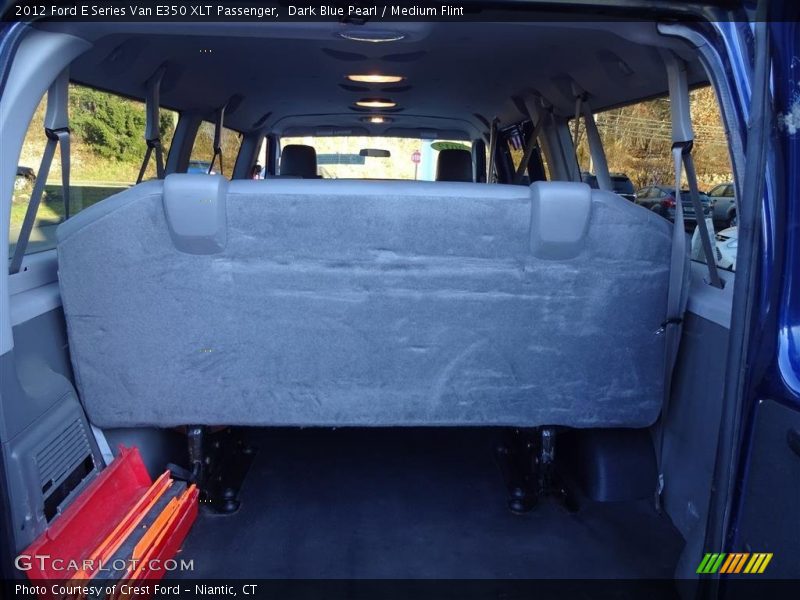 Dark Blue Pearl / Medium Flint 2012 Ford E Series Van E350 XLT Passenger