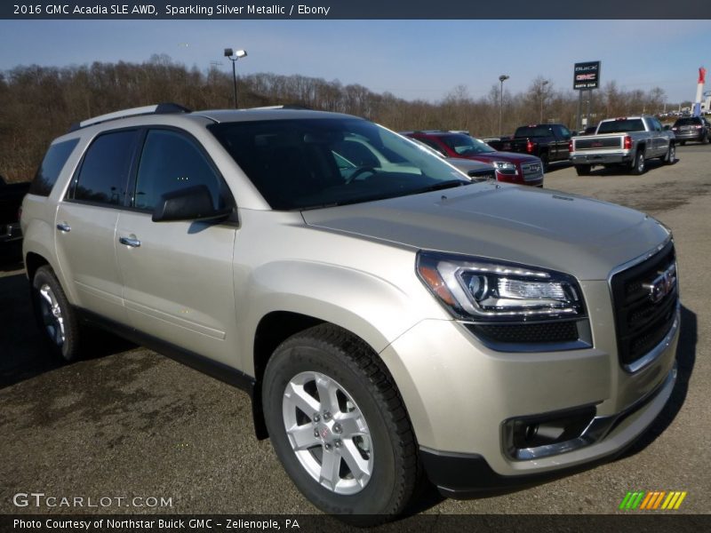 Sparkling Silver Metallic / Ebony 2016 GMC Acadia SLE AWD