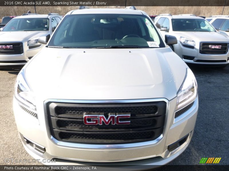 Sparkling Silver Metallic / Ebony 2016 GMC Acadia SLE AWD