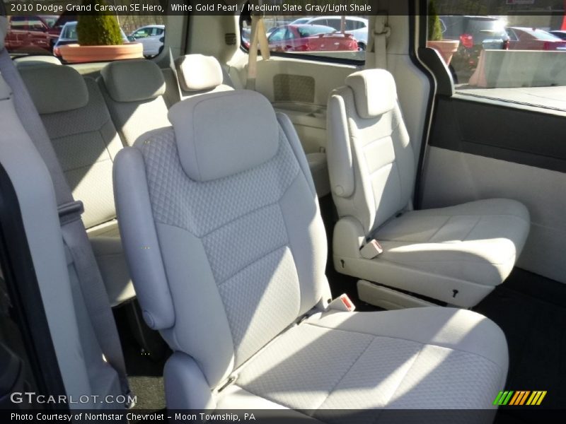 White Gold Pearl / Medium Slate Gray/Light Shale 2010 Dodge Grand Caravan SE Hero