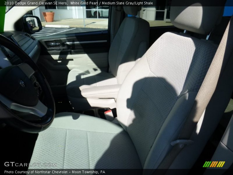 White Gold Pearl / Medium Slate Gray/Light Shale 2010 Dodge Grand Caravan SE Hero