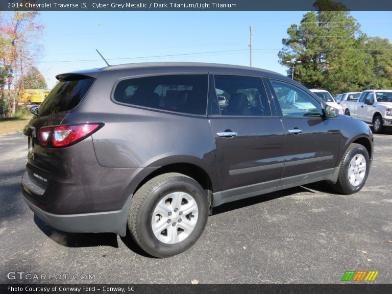 Cyber Grey Metallic / Dark Titanium/Light Titanium 2014 Chevrolet Traverse LS