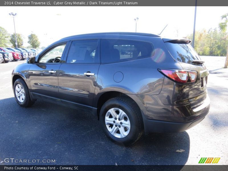 Cyber Grey Metallic / Dark Titanium/Light Titanium 2014 Chevrolet Traverse LS