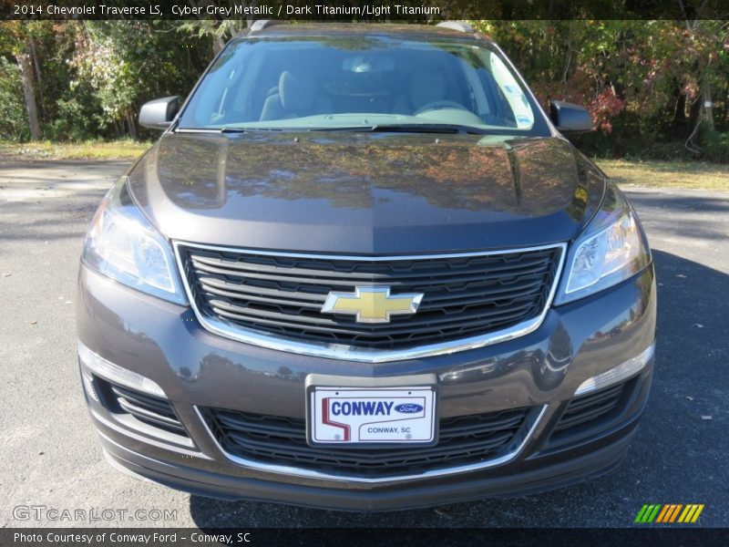 Cyber Grey Metallic / Dark Titanium/Light Titanium 2014 Chevrolet Traverse LS