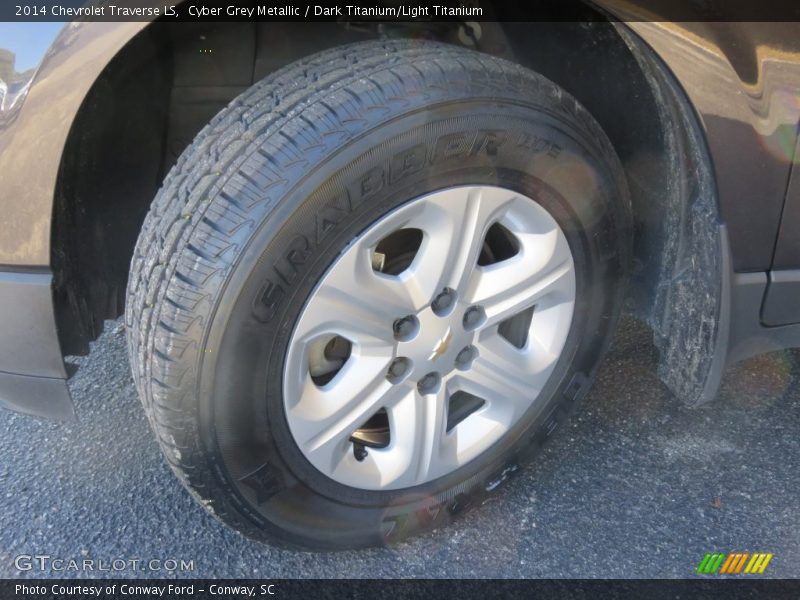 Cyber Grey Metallic / Dark Titanium/Light Titanium 2014 Chevrolet Traverse LS