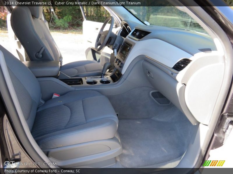 Cyber Grey Metallic / Dark Titanium/Light Titanium 2014 Chevrolet Traverse LS
