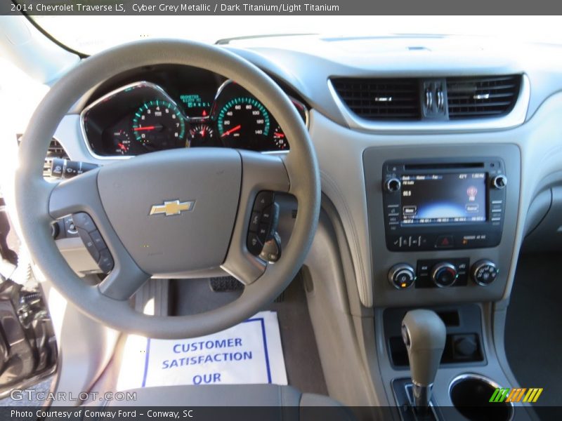 Cyber Grey Metallic / Dark Titanium/Light Titanium 2014 Chevrolet Traverse LS