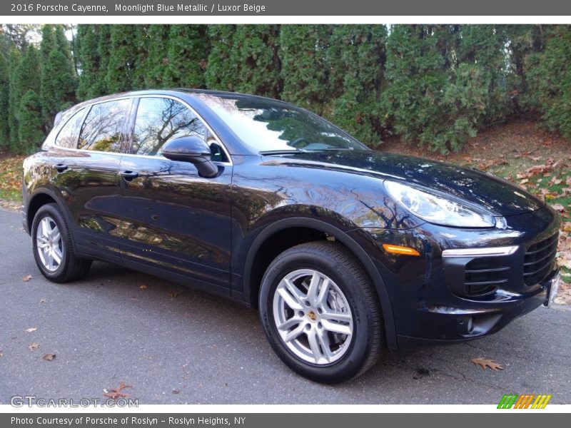 Moonlight Blue Metallic / Luxor Beige 2016 Porsche Cayenne