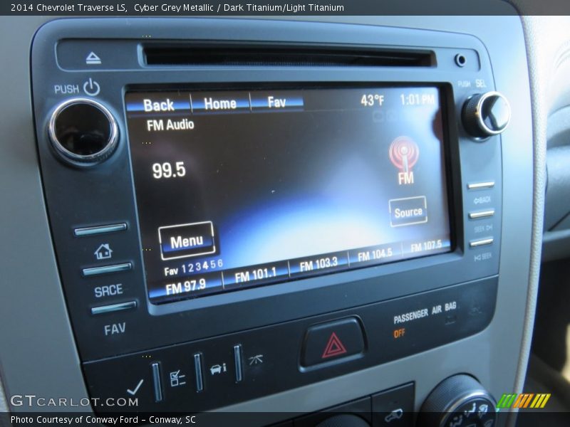 Cyber Grey Metallic / Dark Titanium/Light Titanium 2014 Chevrolet Traverse LS