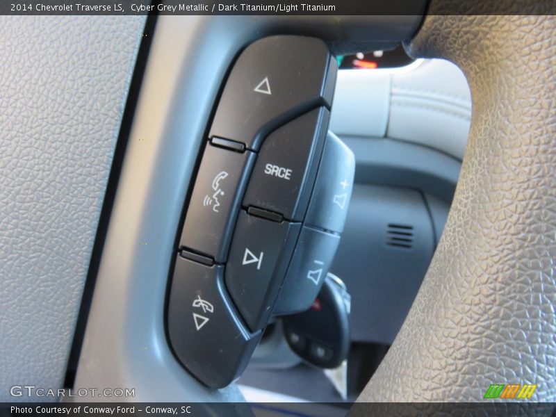 Cyber Grey Metallic / Dark Titanium/Light Titanium 2014 Chevrolet Traverse LS