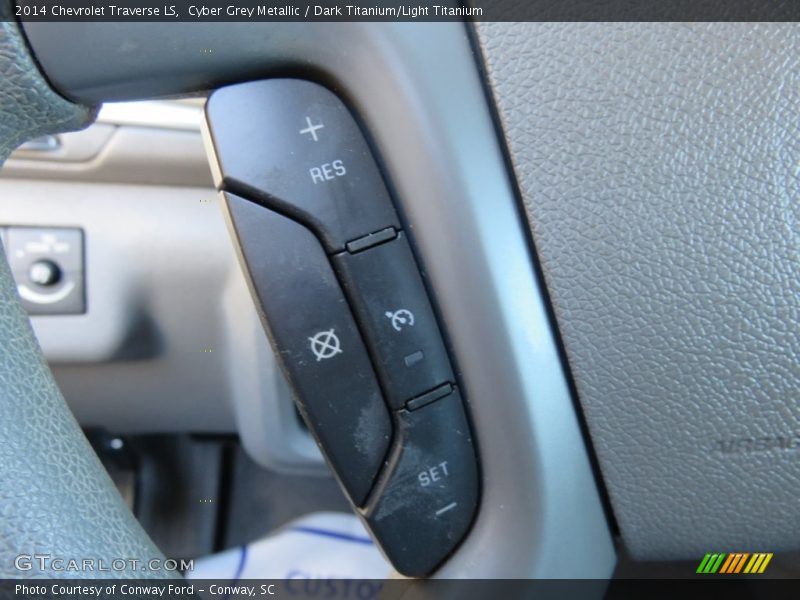 Cyber Grey Metallic / Dark Titanium/Light Titanium 2014 Chevrolet Traverse LS