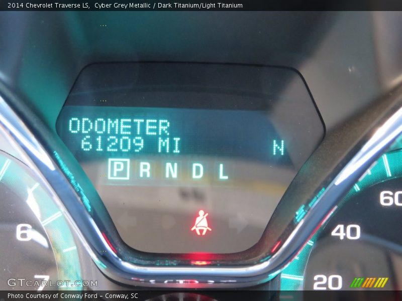 Cyber Grey Metallic / Dark Titanium/Light Titanium 2014 Chevrolet Traverse LS
