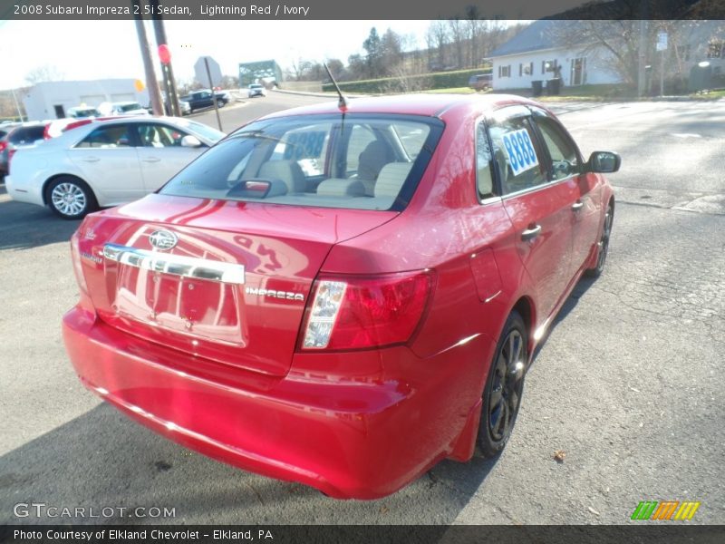 Lightning Red / Ivory 2008 Subaru Impreza 2.5i Sedan