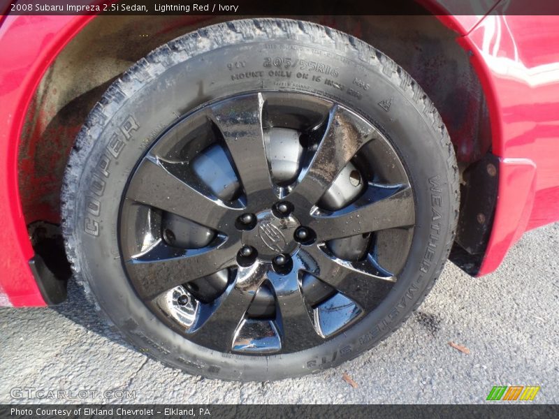 Lightning Red / Ivory 2008 Subaru Impreza 2.5i Sedan