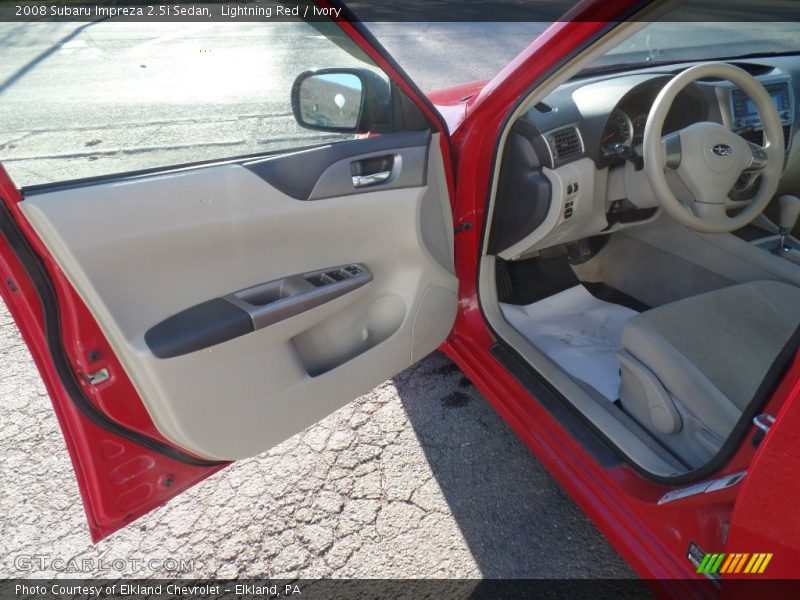 Lightning Red / Ivory 2008 Subaru Impreza 2.5i Sedan