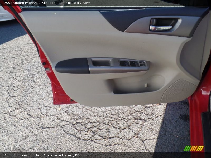 Lightning Red / Ivory 2008 Subaru Impreza 2.5i Sedan