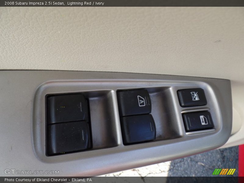 Lightning Red / Ivory 2008 Subaru Impreza 2.5i Sedan