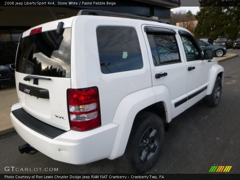 Stone White / Pastel Pebble Beige 2008 Jeep Liberty Sport 4x4
