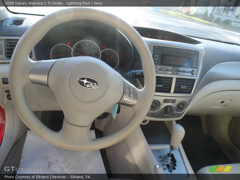 Lightning Red / Ivory 2008 Subaru Impreza 2.5i Sedan