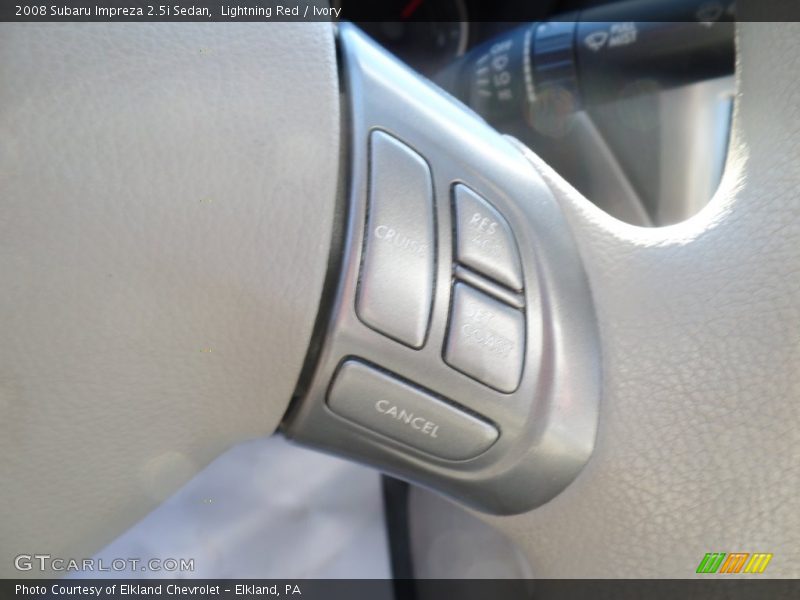 Lightning Red / Ivory 2008 Subaru Impreza 2.5i Sedan