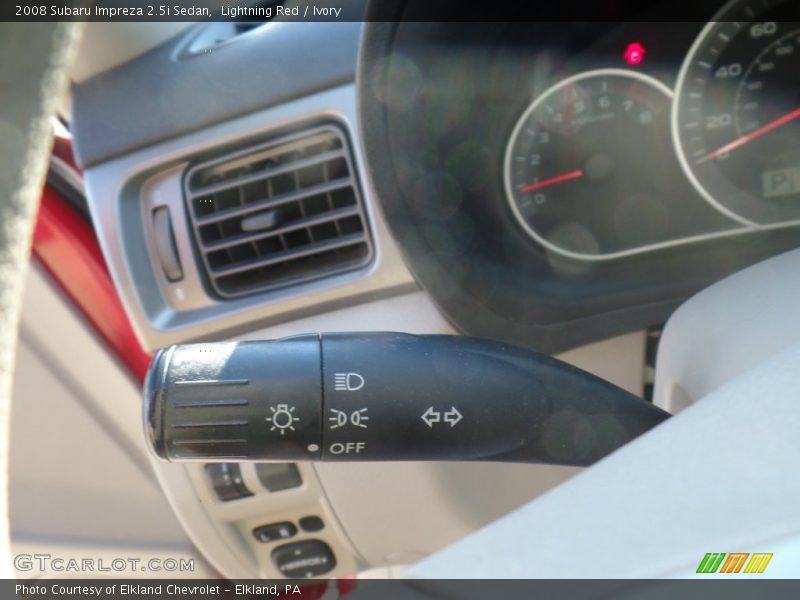 Lightning Red / Ivory 2008 Subaru Impreza 2.5i Sedan