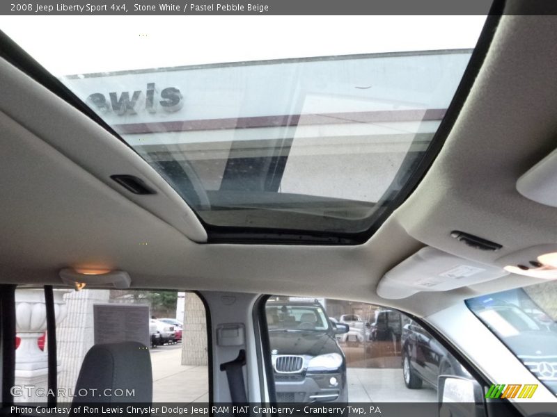 Stone White / Pastel Pebble Beige 2008 Jeep Liberty Sport 4x4