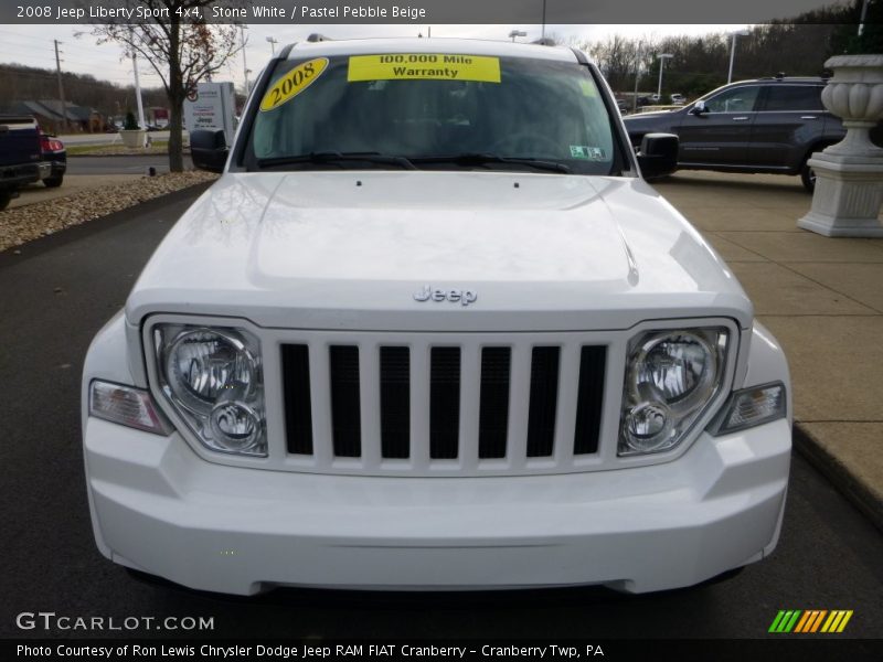 Stone White / Pastel Pebble Beige 2008 Jeep Liberty Sport 4x4