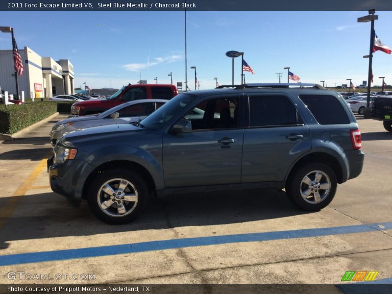 Steel Blue Metallic / Charcoal Black 2011 Ford Escape Limited V6