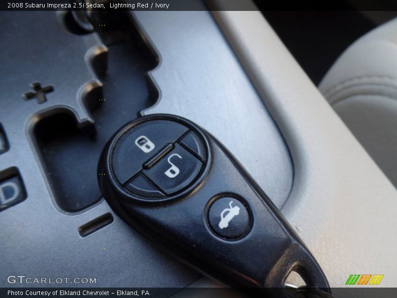 Lightning Red / Ivory 2008 Subaru Impreza 2.5i Sedan