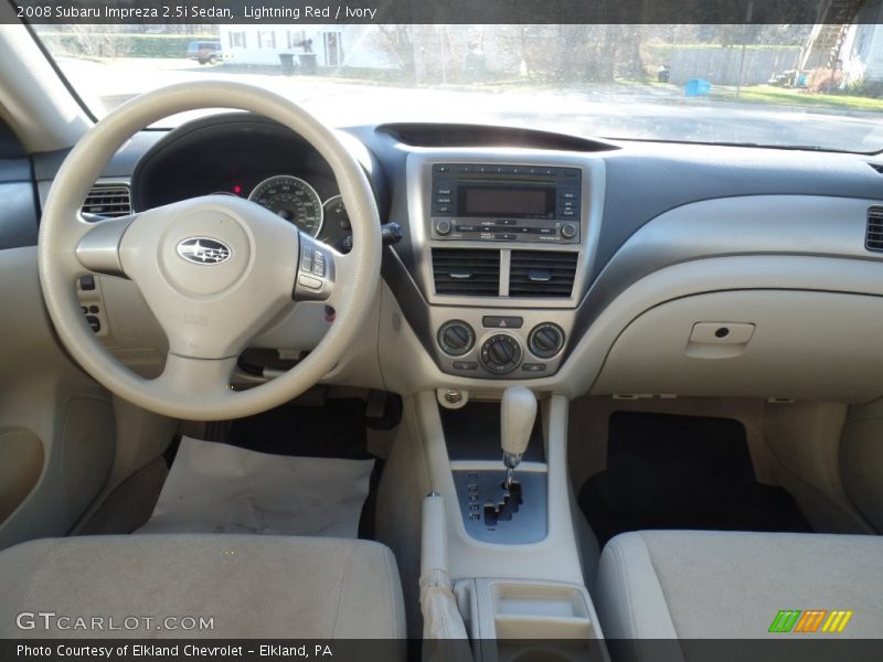 Lightning Red / Ivory 2008 Subaru Impreza 2.5i Sedan