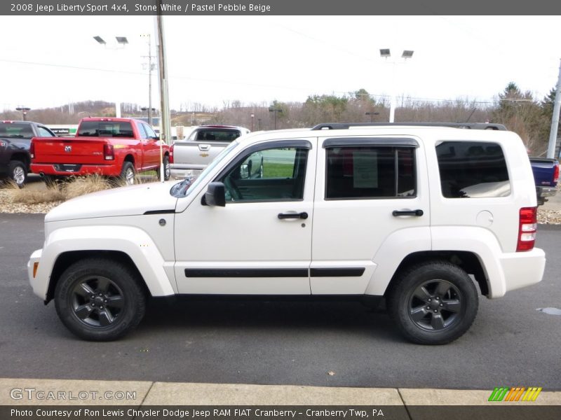 Stone White / Pastel Pebble Beige 2008 Jeep Liberty Sport 4x4
