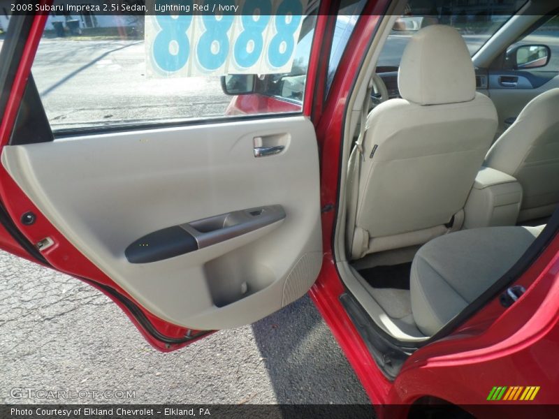 Lightning Red / Ivory 2008 Subaru Impreza 2.5i Sedan
