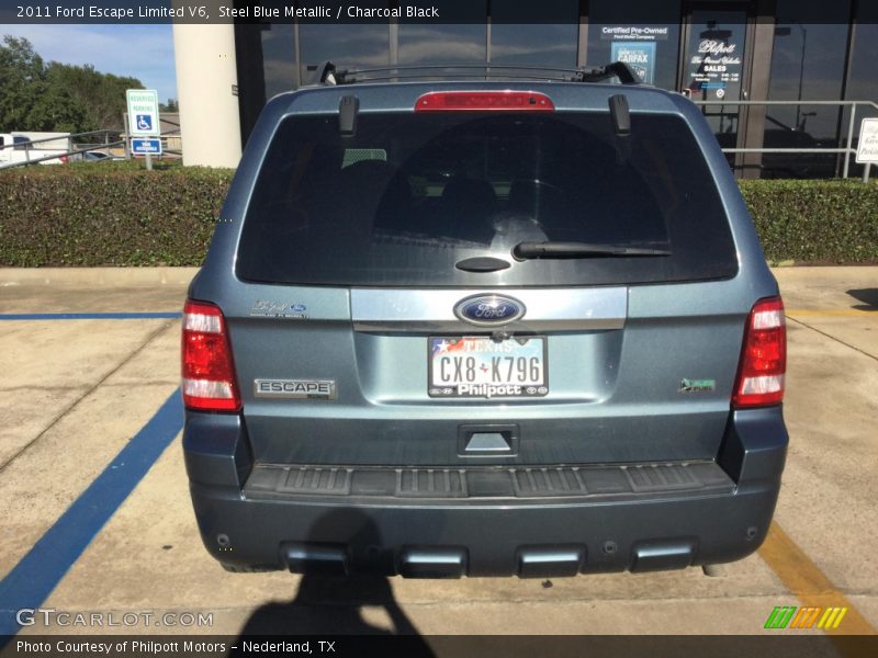 Steel Blue Metallic / Charcoal Black 2011 Ford Escape Limited V6