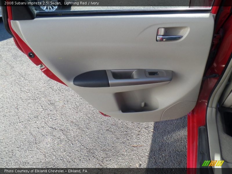 Lightning Red / Ivory 2008 Subaru Impreza 2.5i Sedan
