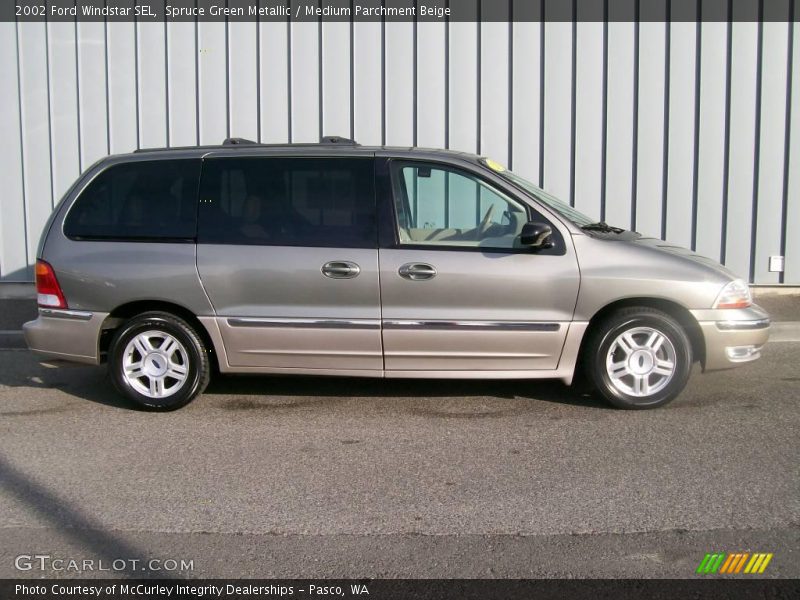 Spruce Green Metallic / Medium Parchment Beige 2002 Ford Windstar SEL