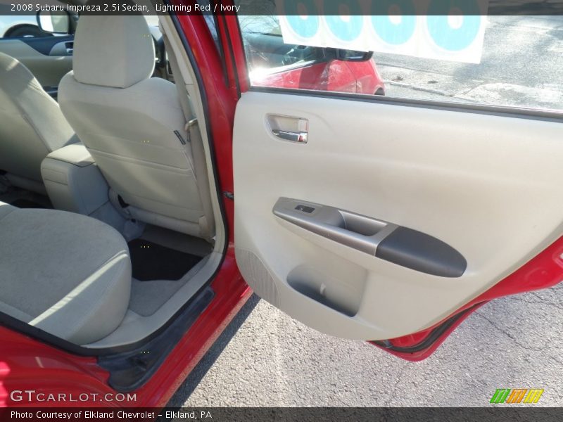 Lightning Red / Ivory 2008 Subaru Impreza 2.5i Sedan