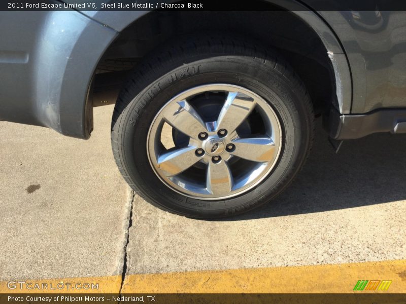 Steel Blue Metallic / Charcoal Black 2011 Ford Escape Limited V6