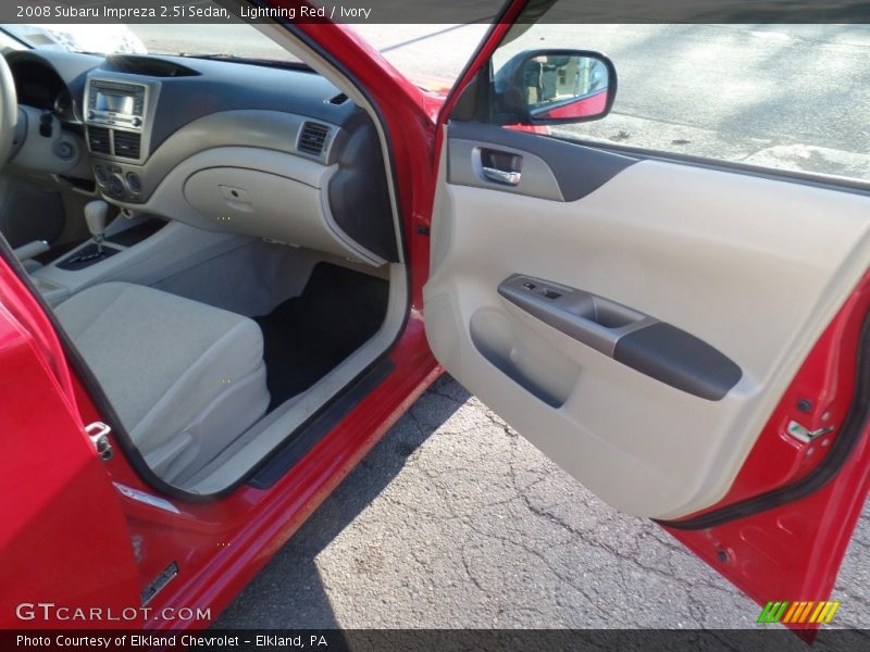 Lightning Red / Ivory 2008 Subaru Impreza 2.5i Sedan