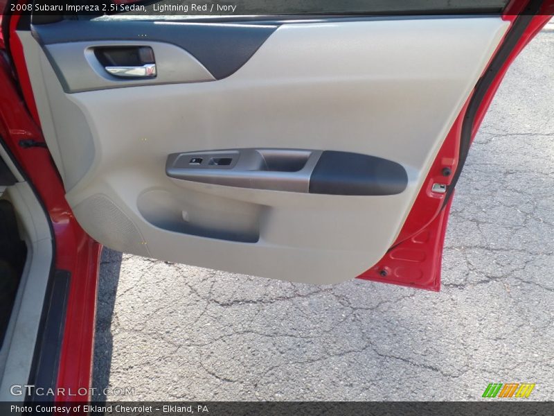 Lightning Red / Ivory 2008 Subaru Impreza 2.5i Sedan