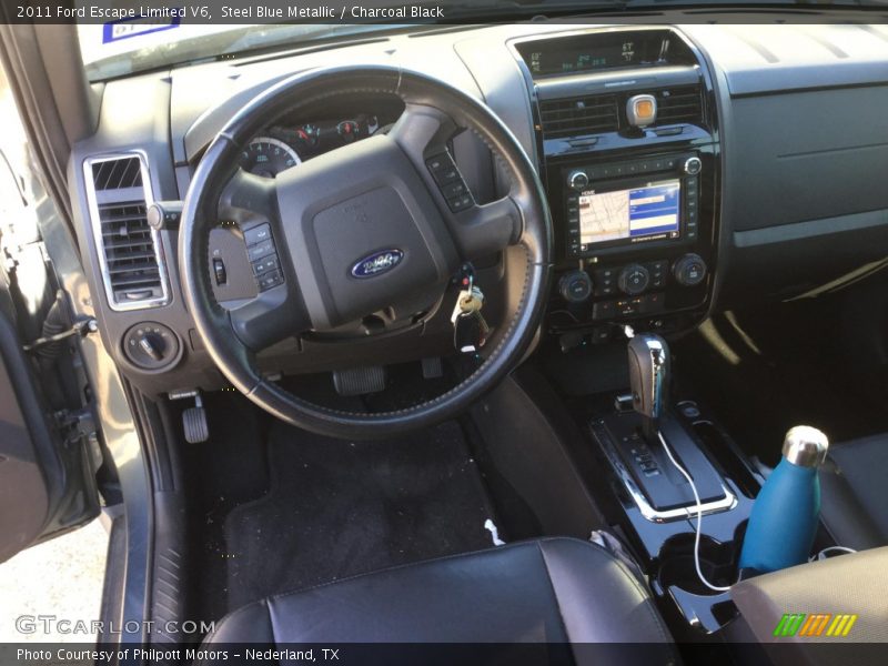 Steel Blue Metallic / Charcoal Black 2011 Ford Escape Limited V6