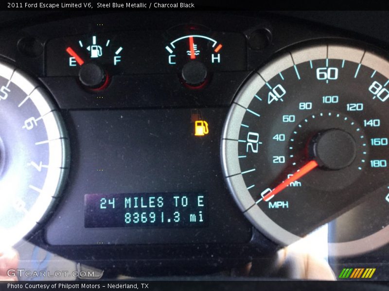 Steel Blue Metallic / Charcoal Black 2011 Ford Escape Limited V6