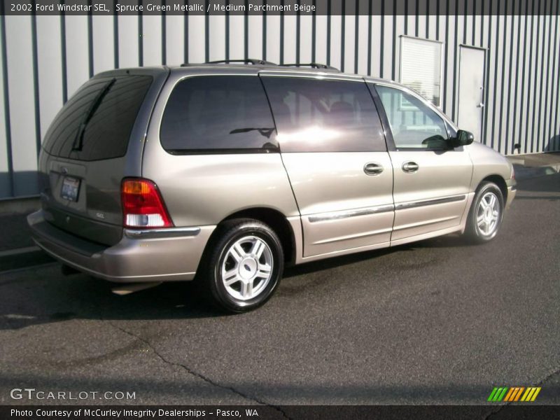 Spruce Green Metallic / Medium Parchment Beige 2002 Ford Windstar SEL