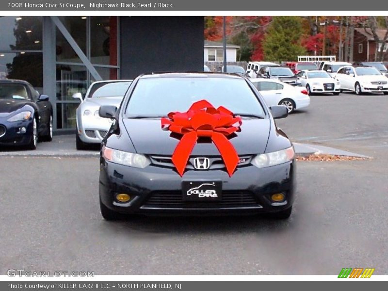 Nighthawk Black Pearl / Black 2008 Honda Civic Si Coupe