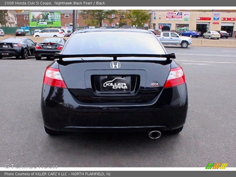 Nighthawk Black Pearl / Black 2008 Honda Civic Si Coupe