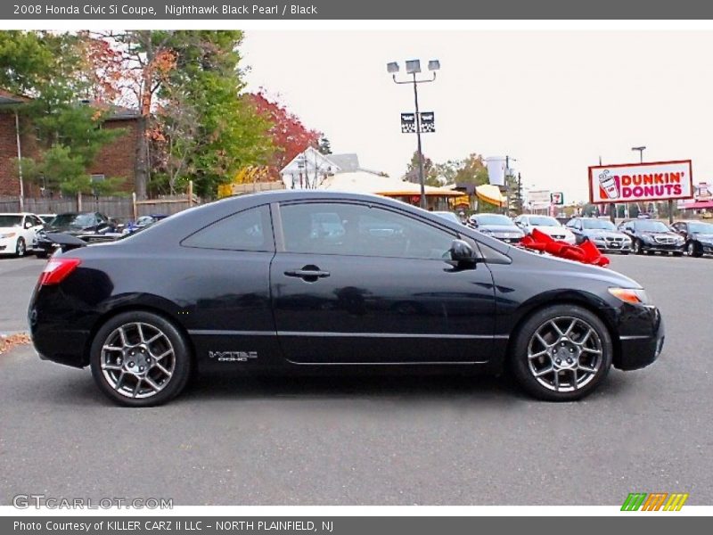 Nighthawk Black Pearl / Black 2008 Honda Civic Si Coupe