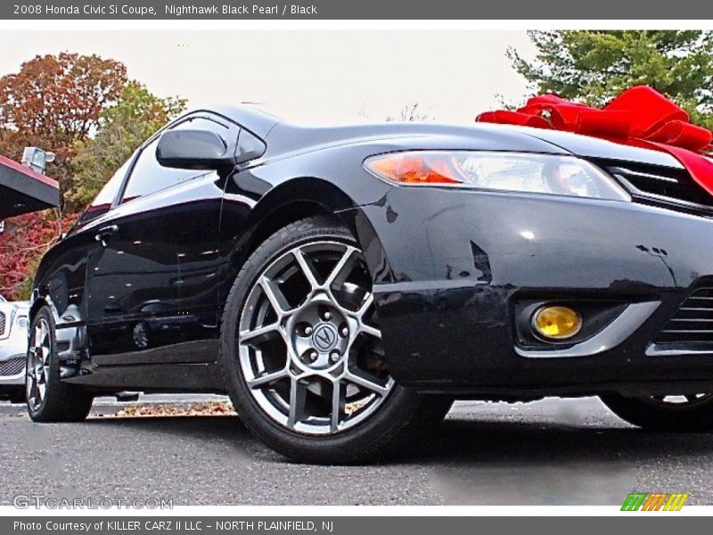 Nighthawk Black Pearl / Black 2008 Honda Civic Si Coupe