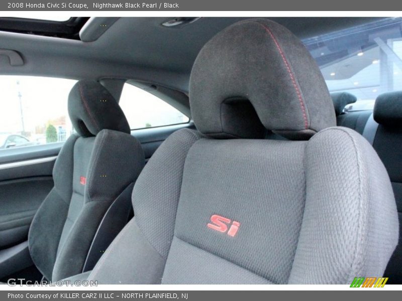 Nighthawk Black Pearl / Black 2008 Honda Civic Si Coupe