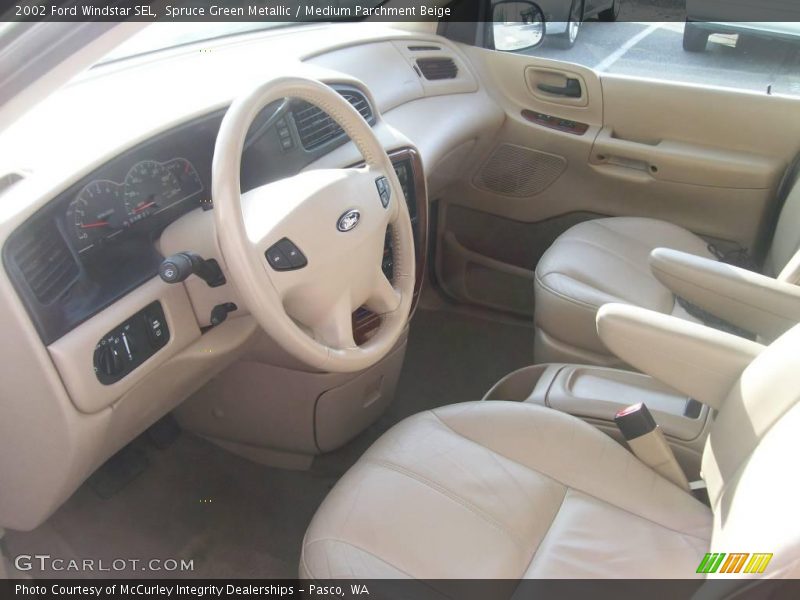 Spruce Green Metallic / Medium Parchment Beige 2002 Ford Windstar SEL